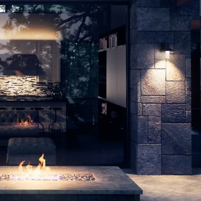 Ash Cylinder Outdoor Wall Sconce