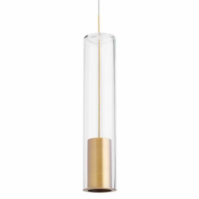Captra Pendant (Clear/Aged Brass/Monopoint)-OPEN BOX RETURN