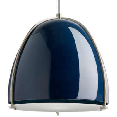 Paravo Pendant (Blue and Satin Nickel/LED) - OPEN BOX RETURN