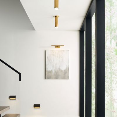 Shown in Natural Brass finish, Large size, in use, lit