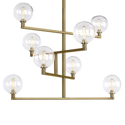 Visual Comfort Modern Gambit 2700K LED 9 Wall Sconce in Aged Brass and  Clear