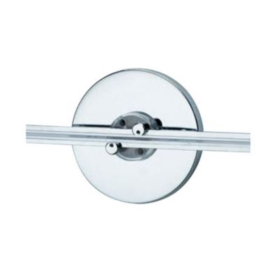 Wall MonoRail 4 Inch Round Power Feed Canopy Single-Feed