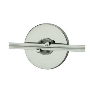 Wall MonoRail 4 Inch Round Power Feed Canopy Single-Feed