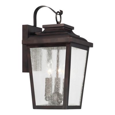 Irvington Lantern Wall Sconce (Seeded Glass|Small)-OPEN BOX