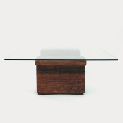 SQG38 Square Glass Top Table