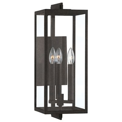 Nico Outdoor Wall Sconce (French Iron|3 Light) - OPEN BOX
