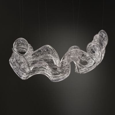 Genesis Floating Knit Sculpture LED Linear Suspension