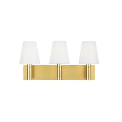 Beckham Classic Bath Bar (Brass/3 Lights) - OPEN BOX RETURN