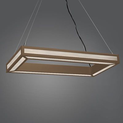 Strata LED Rectangular Chandelier