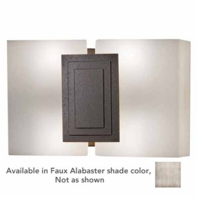 Genesis 11217 Wall Sconce(Faux Alabaster/Dark Iron)-OPEN BOX