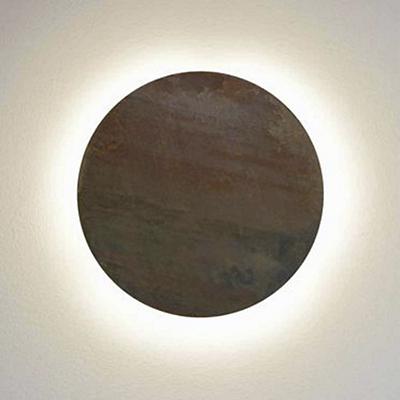 Fortis LED Round Wall Sconce (Corten Steel)-OPEN BOX RETURN