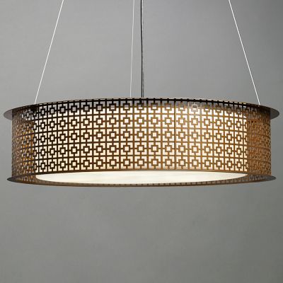 Clarus Drum Pendant with Diffuser by UltraLights at