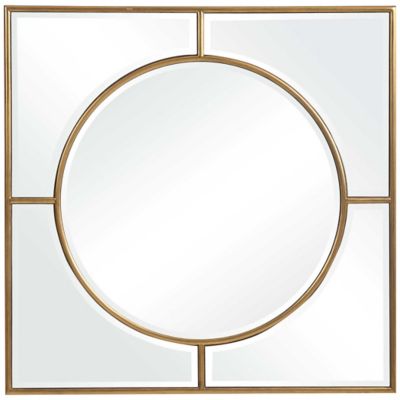 Stanford Gold Square Mirror