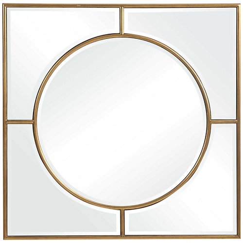 Stanford Gold Square Mirror