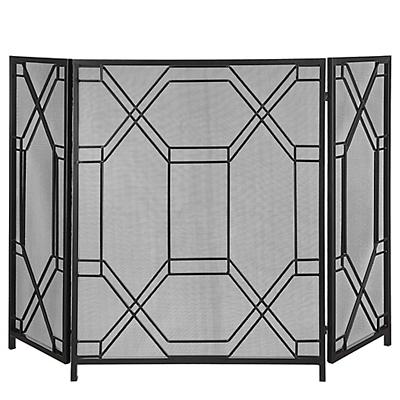Rosen Geometric Fireplace Screen