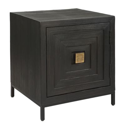 Aiken Geometric Cabinet End Table