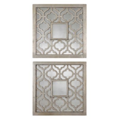 Sorbolo Squares Decorative Mirror, Set of 2