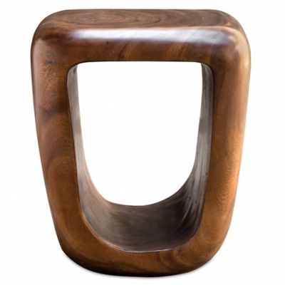 Loophole Wooden Accent Stool