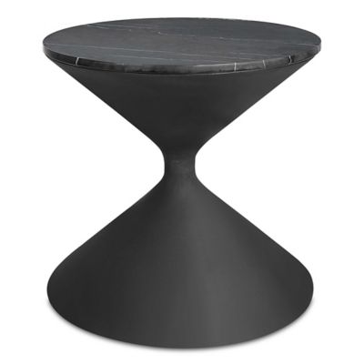 Time's Up Hourglass Side Table