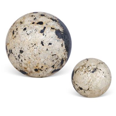 Nouveau Indoor/Outdoor Sphere, Set of 2