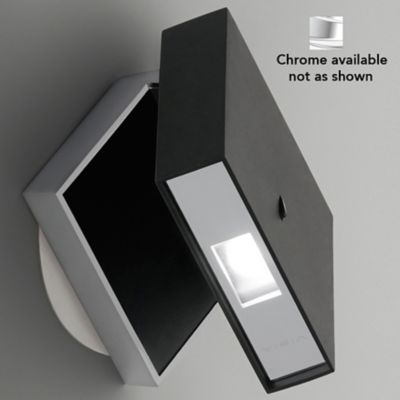 Alpha Wall Sconce (Black/Chrome) - OPEN BOX RETURN