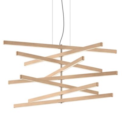 Rhythm Wood Vertical LED Pendant