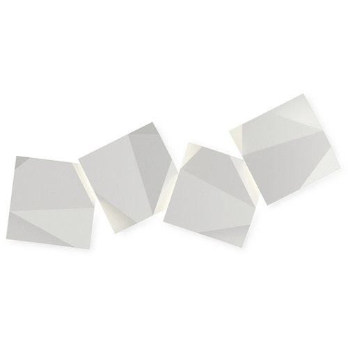 Origami LED Wall Art (White Matte/4) - OPEN BOX RETURN