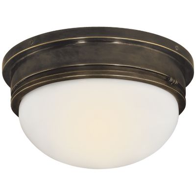 Visual Comfort Signature Milton Road One Light Flush Mount in Hand-Rubbed  Antique Brass finish ( SKU# TOB 5150HAB-WG ) for Sale – Black Whale Home