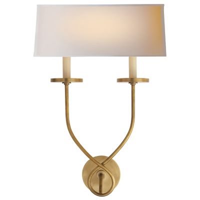 Symmetric Twist Double Wall Sconce