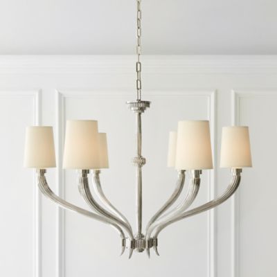 Chandelier, E.F. Chapman Ruhlmann, Brass, Visual Comfort Lighting –  Stephanie Cohen Home