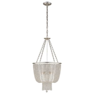 Jacqueline Chandelier(Burnished Silver/Clear Glass)-OPEN BOX