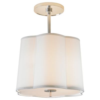 Simple Scallop Pendant/Semi-Flushmount