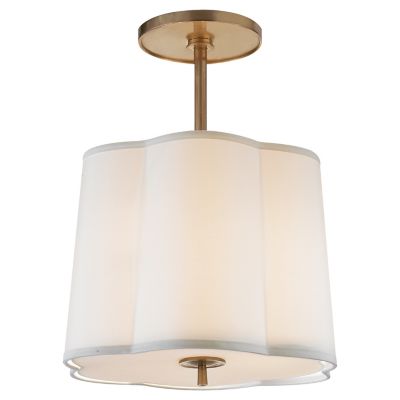 Simple Scallop Pendant/Semi-Flushmount