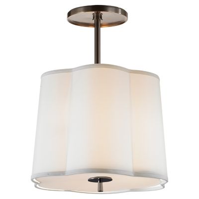 Simple Scallop Pendant/Semi-Flushmount