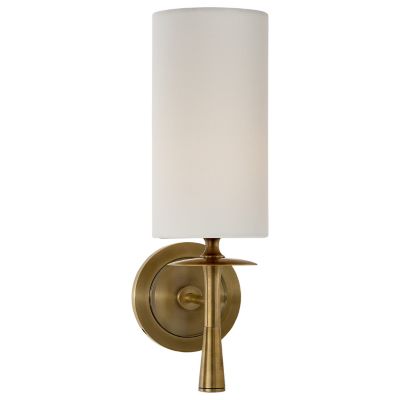 Drunmore Wall Sconce with Linen Shade