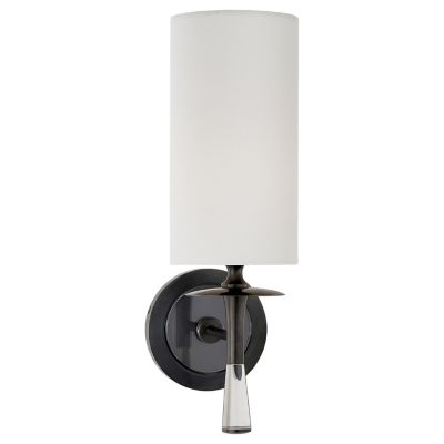 Drunmore Wall Sconce with Linen Shade