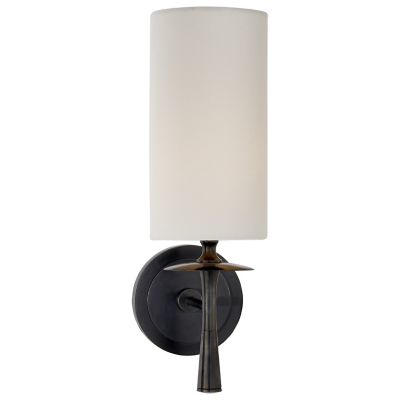 Drunmore Wall Sconce with Linen Shade
