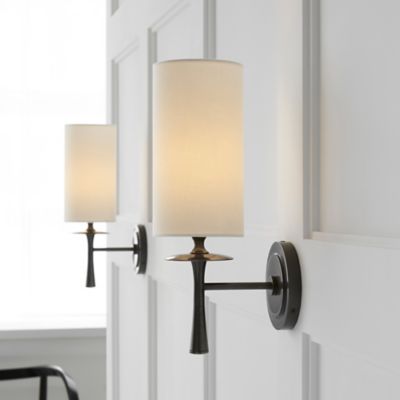 Drunmore Wall Sconce with Linen Shade