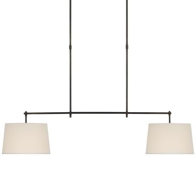 Visual Comfort Bryant Small 4-Light Chandelier with Natural Paper