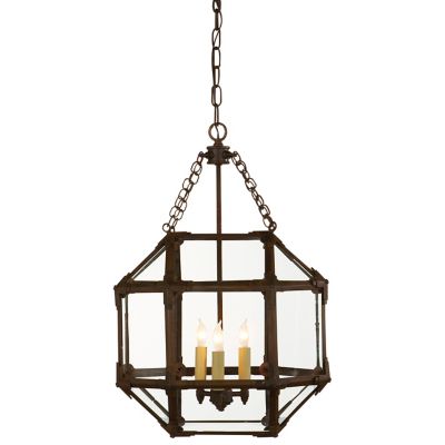 Visual Comfort Arch Top Small Lantern, Antique Nickel