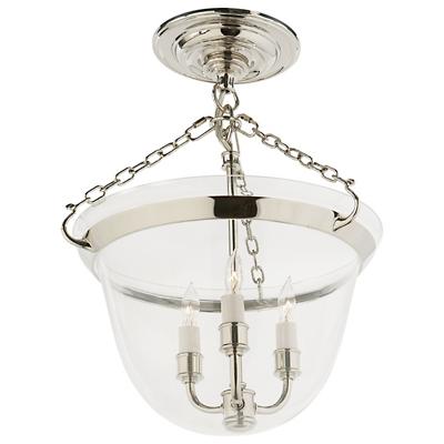 Country Bell Jar Semi-Flushmount