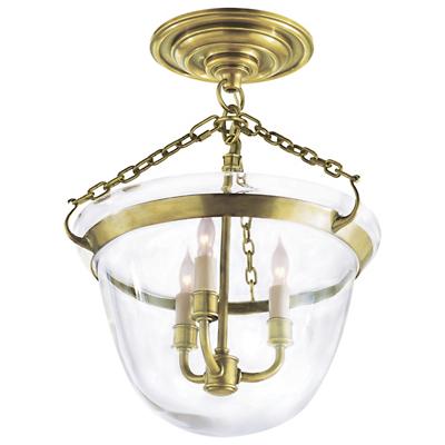 Country Bell Jar Semi-Flushmount