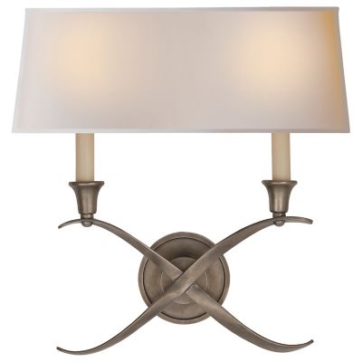 Cross Bouillotte Wide Wall Sconce