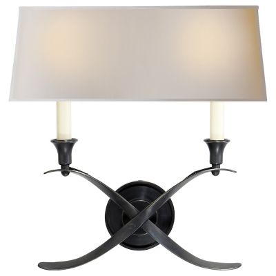 Cross Bouillotte Wide Wall Sconce