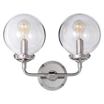 Bistro Polished Nickel Bathbar