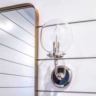 Bistro Clear Glass Wall Sconce
