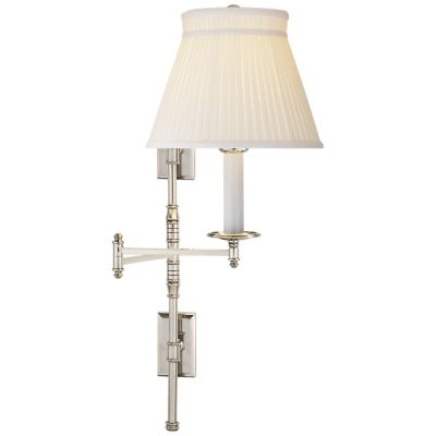 Dorchester Double Backplate Swing Arm Sconce