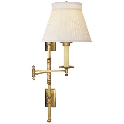 Dorchester Double Backplate Swing Arm Sconce