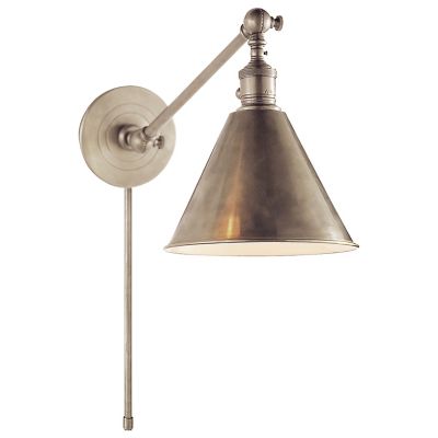 Visual Comfort Boston Adjustable Wall Light - Hand-Rubbed Antique