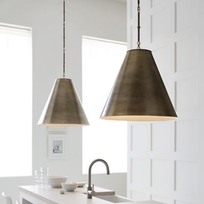 Visual Comfort  Pendant Light by Thomas O'Brien - Hand Rubbed